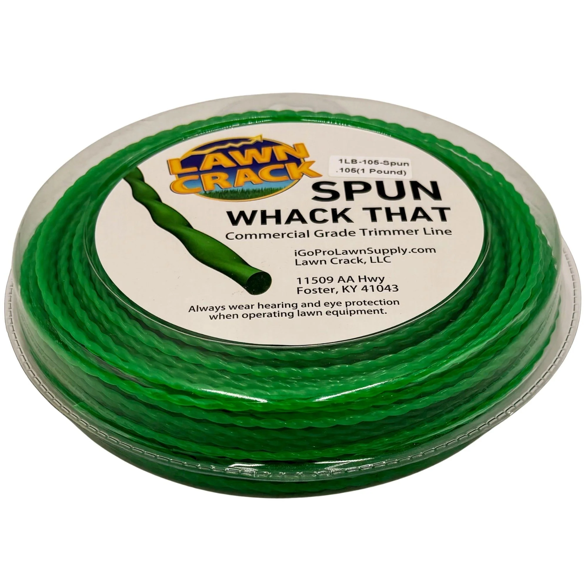 .105 Spun Trimmer Line 1 Pound Commercial Grade Lawn Crack - Image 3