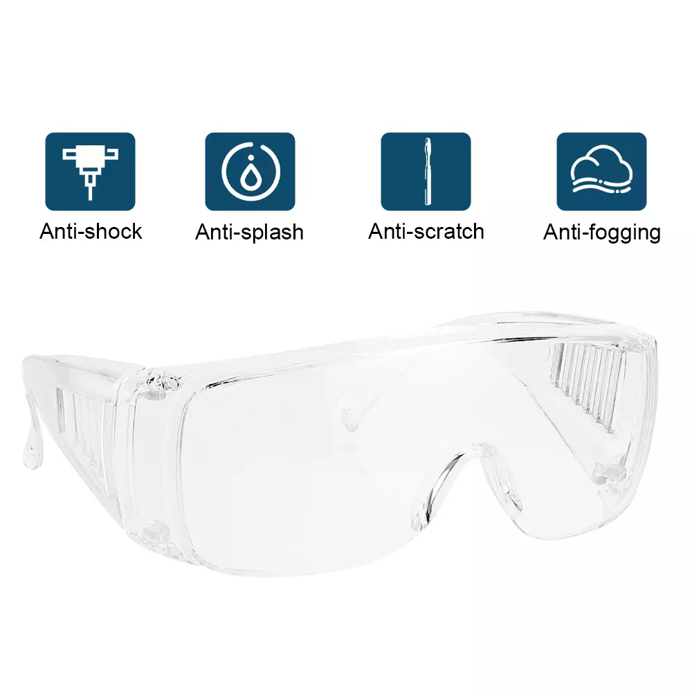 10PC Safety Goggles Glasses Lab Work Eye Protective Eyewear Clear Lens - Image 4