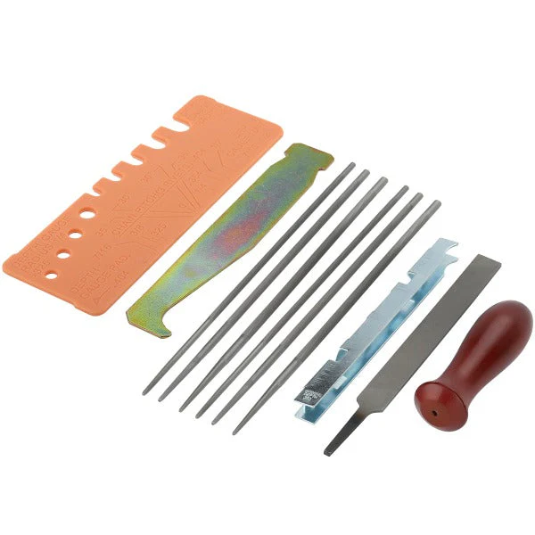 12-Pack Chainsaw Sharpening Kit W 5/32 3/16 7/32 1/8 11/64 13/64 inch Round Files Depth & Quick Check Gauge File Guide 6 Inch Flat File for Stihl - Image 8
