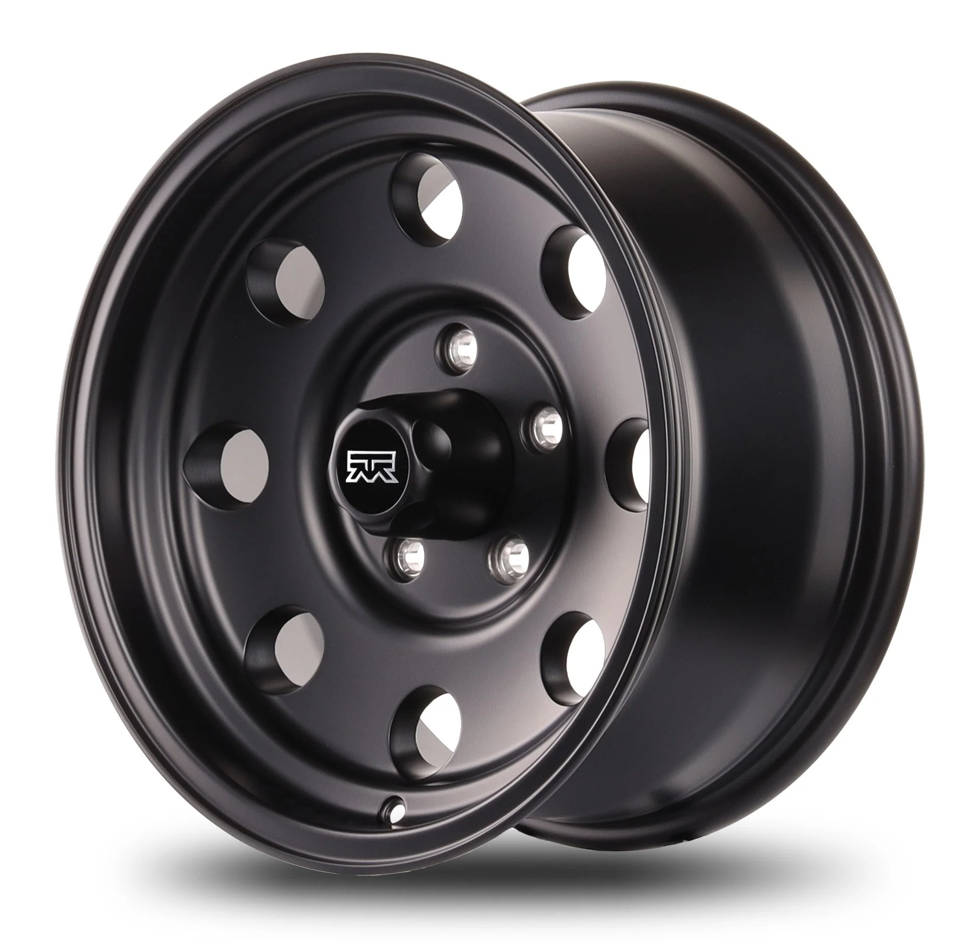 16x8 Mudder Trucker MT614 Deisel Satin Black 5x127 5x5 ET0 Wheel Rim - Image 5