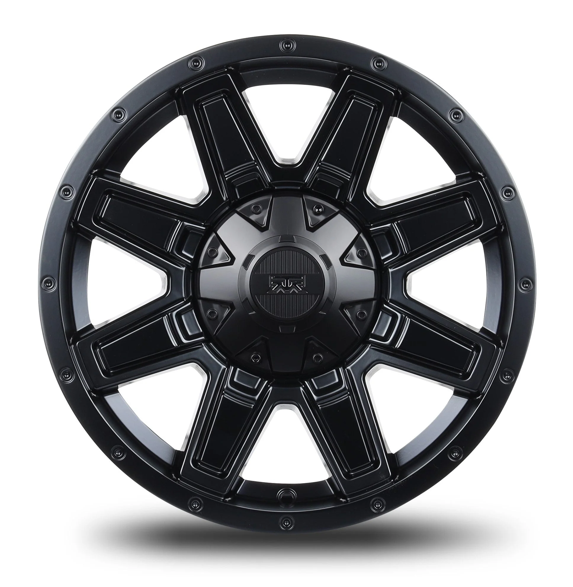 17x8.5 Mudder Trucker MT404 Deviant Black 5x127 5x5 5x139.7 5x5.5 -6 Wheel - Image 2