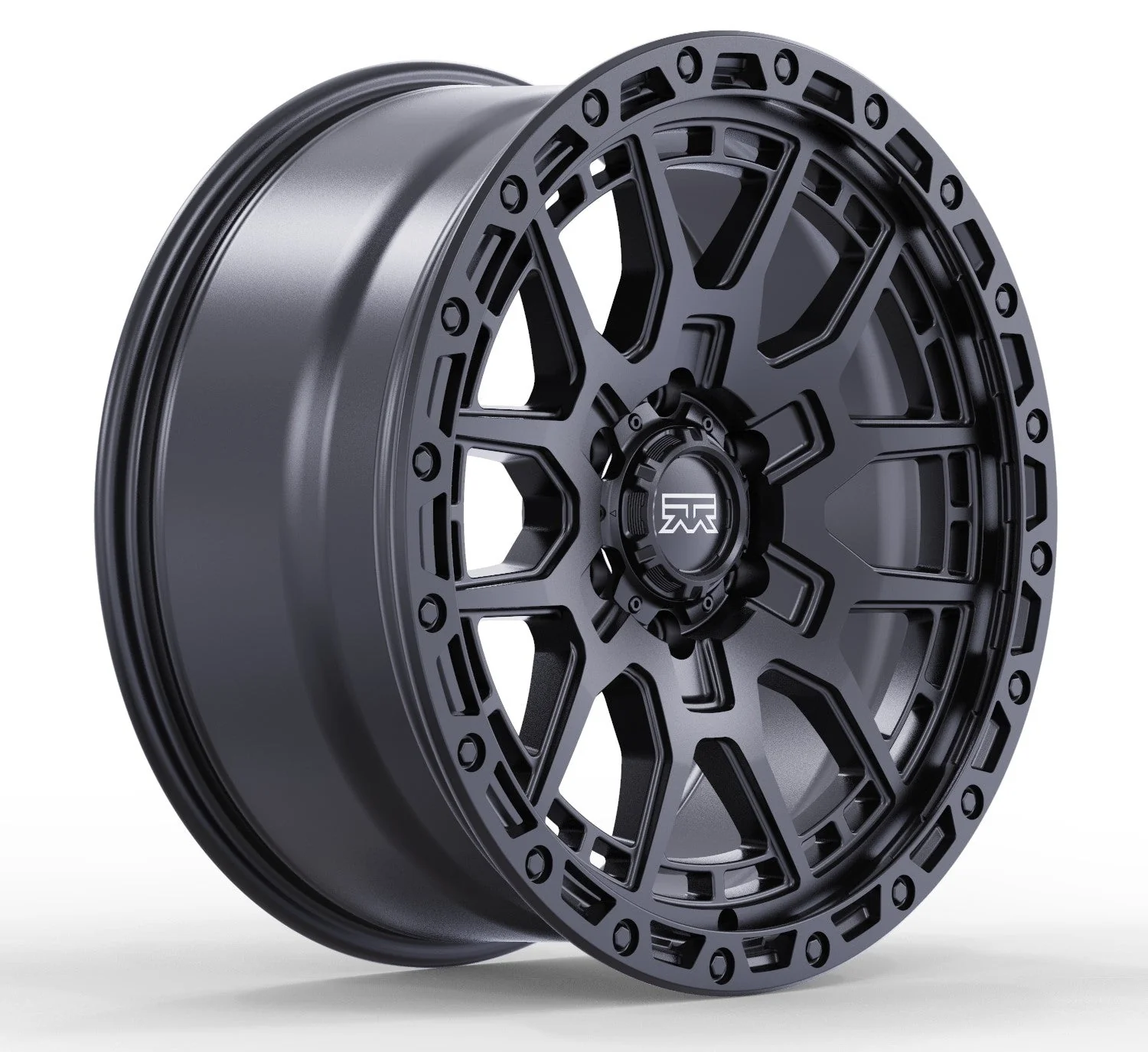 17x9 Mudder Trucker MT678 Resolve Matte Black 6x135 ET12 Wheel Rim - Image 2
