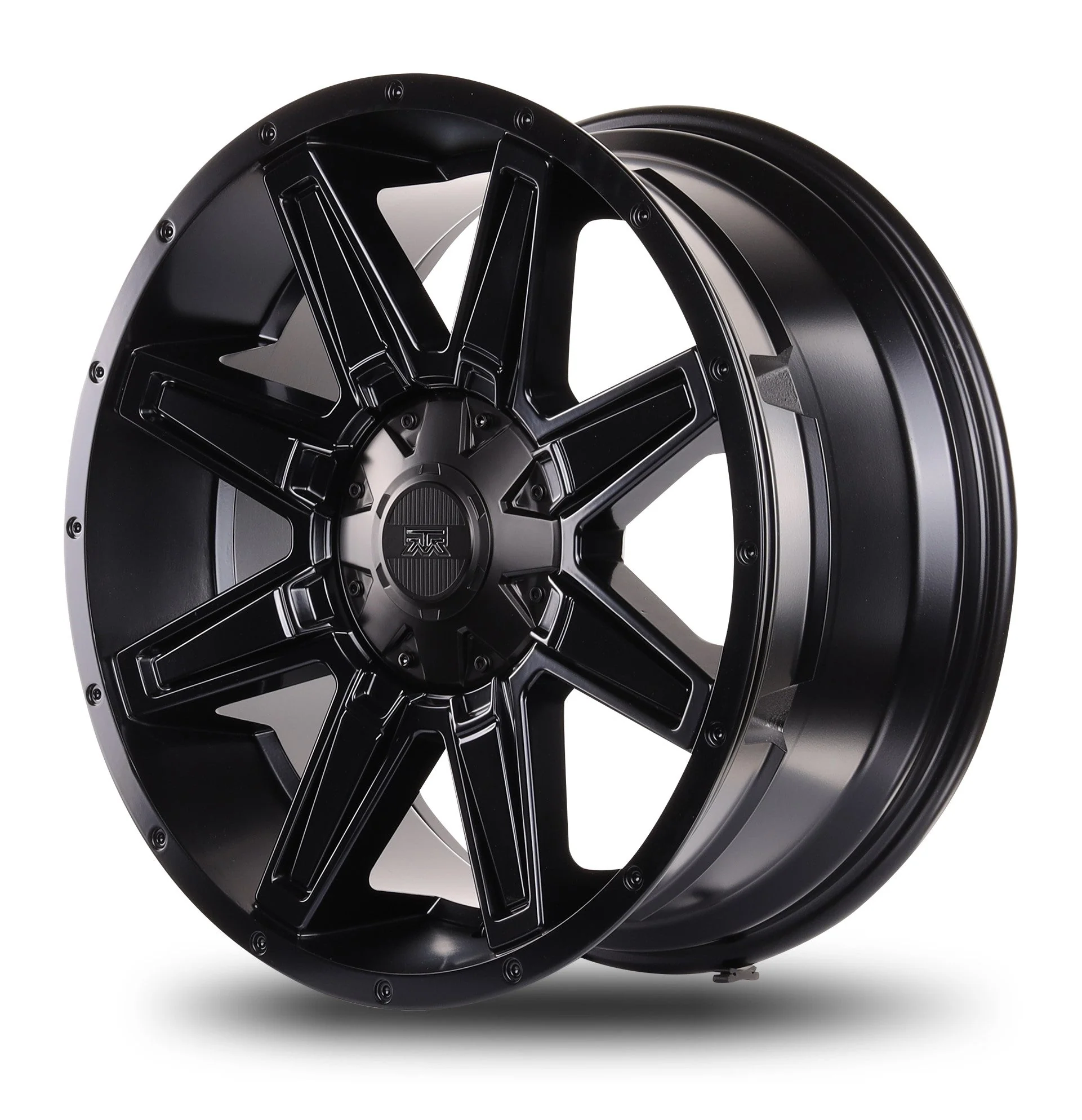 18x9 Mudder Trucker MT404 Deviant Black 5x139.7 5x5.5 5x150 ET18 Wheel Rim - Image 5