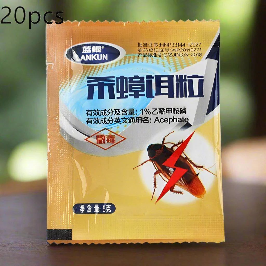 20/100 PCS Non-Toxic Cockroach Bait πͺ³ | Acephate Formula for Effective Roach Control π« | Safe Pest Solution π± - Image 6