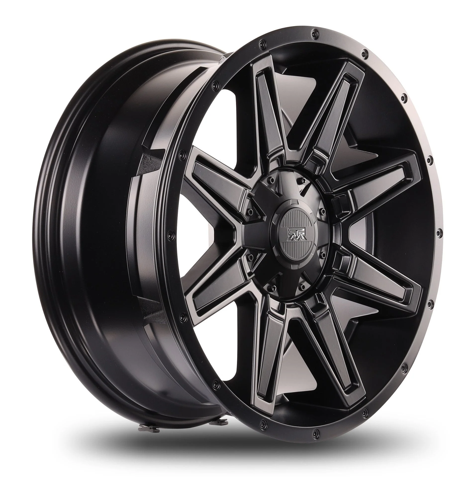 20x10 Mudder Trucker MT404 Deviant Black 6x135 6x139.7 6x5.5 ET-19 Wheel - Image 4