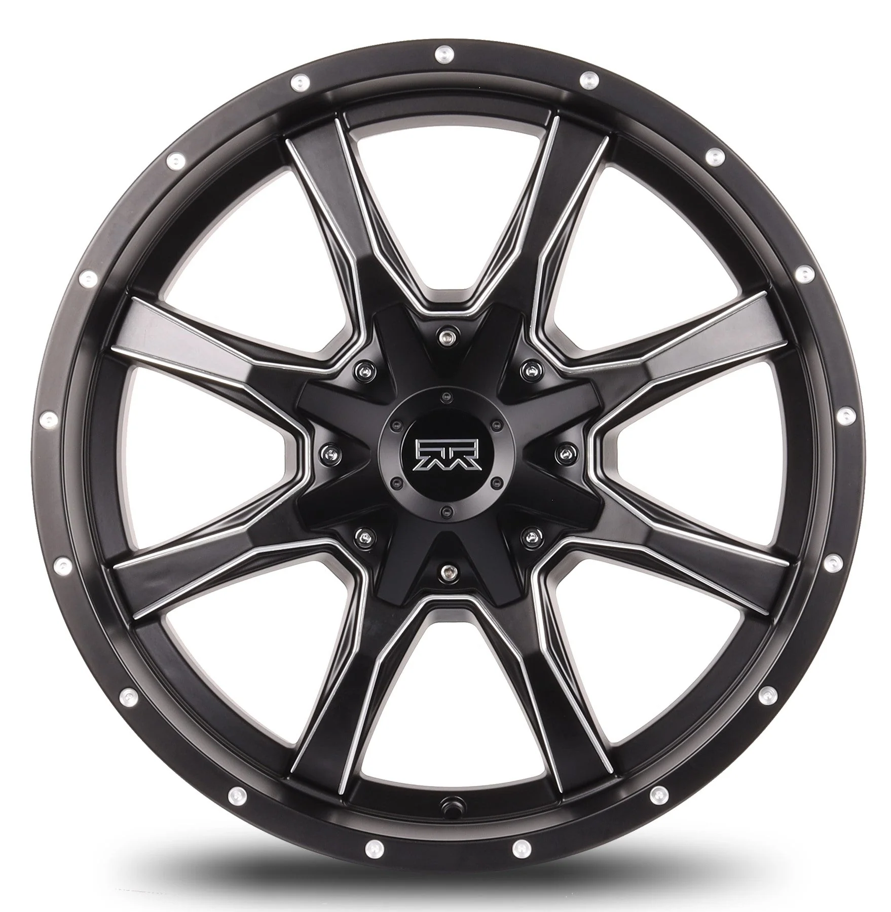 20x9 Mudder Trucker MT513 Black Milled 5x139.7 5x5.5 5x150 ET18 Wheel - Image 4