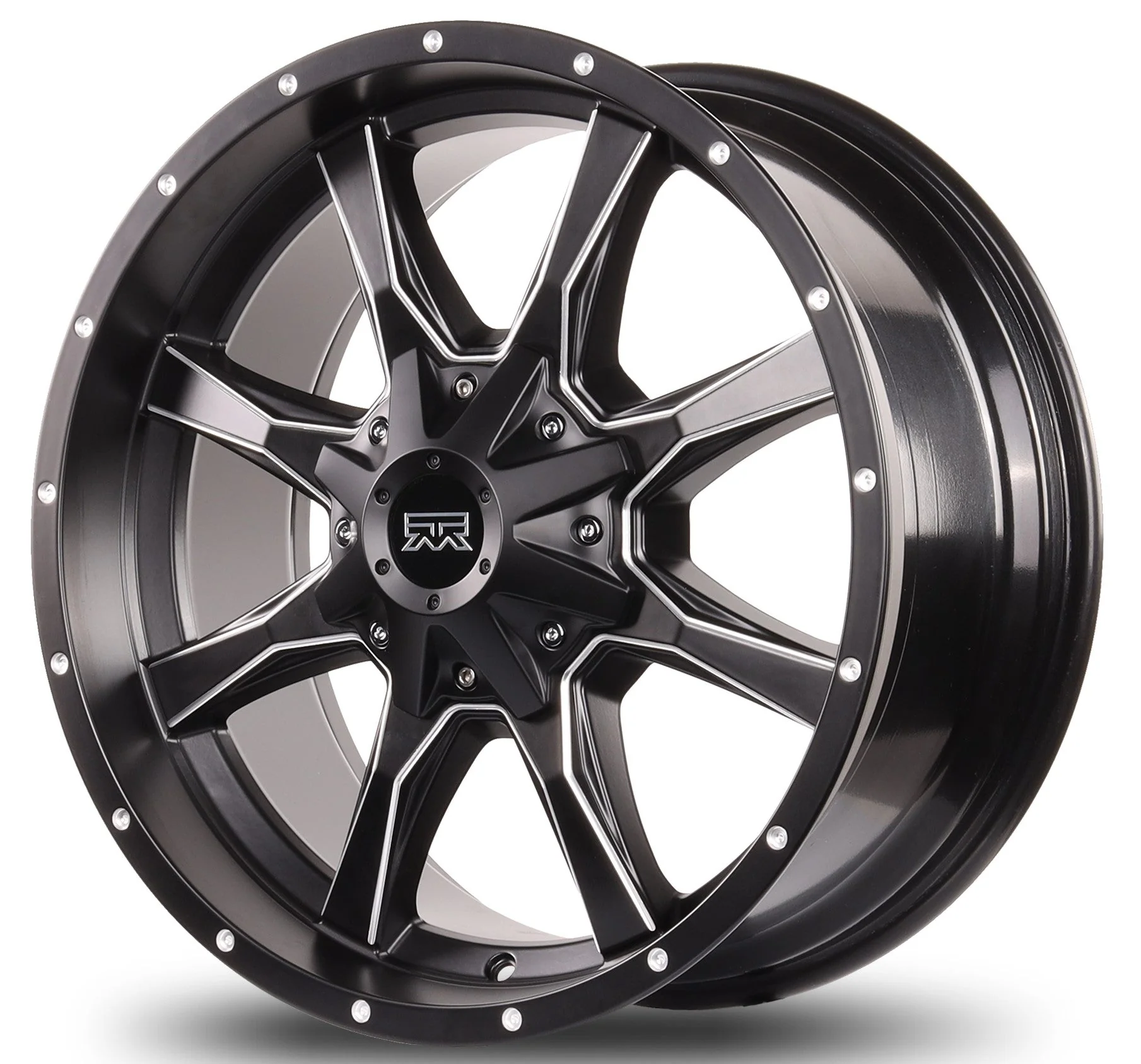 20x9 Mudder Trucker MT513 Breakover Black Milled 8x165.1 8x6.5 ET18 Wheel - Image 2
