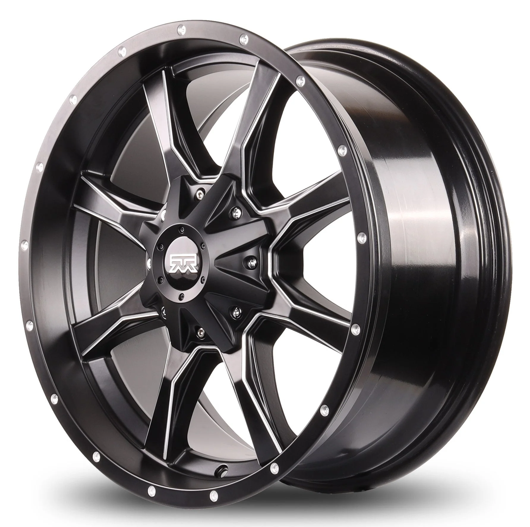 20x9 Mudder Trucker MT513 Breakover Black Milled 8x180 ET18 Wheel Rim - Image 10