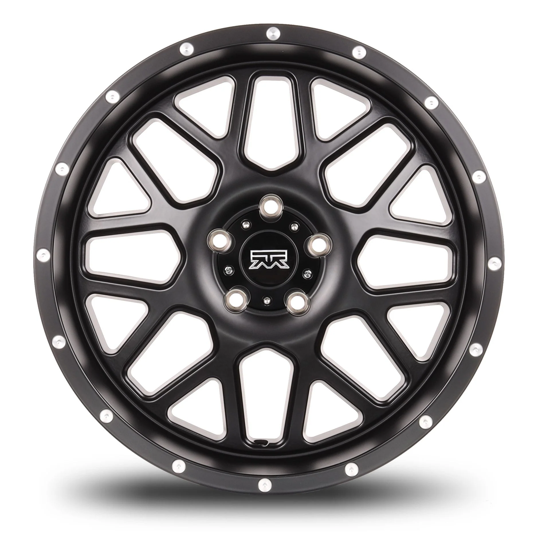 20x9 Mudder Trucker MT859 Mutiny Satin Black 5x127 5x5 ET0 Wheel Rim - Image 2