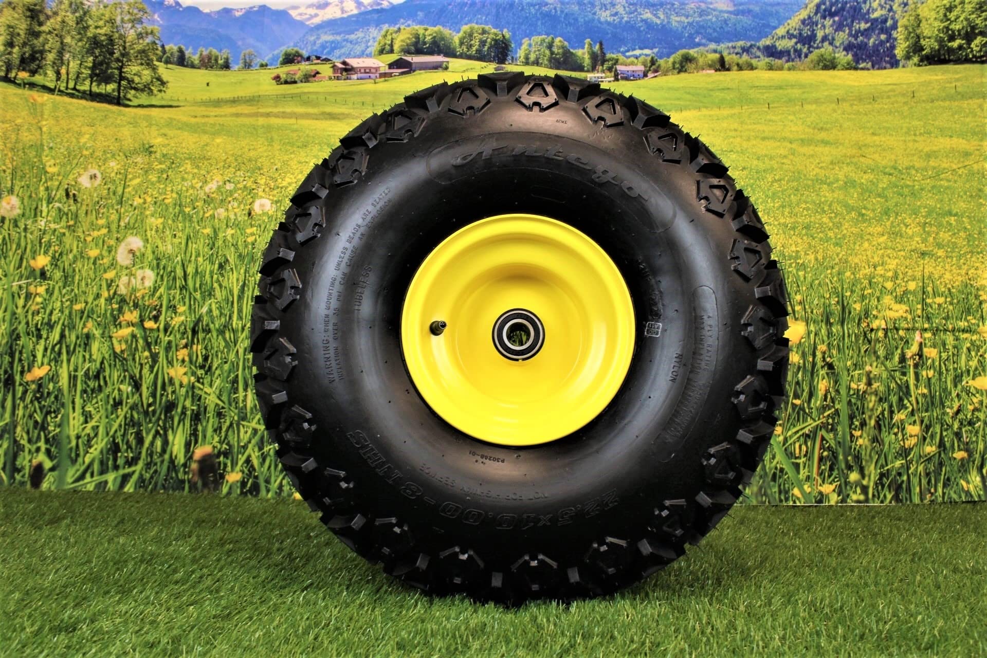 22.5x10.00-8 Front Tire and 8x 7 Wheel Assembly Perfectly Replaces AM143568 M118820 - Image 3
