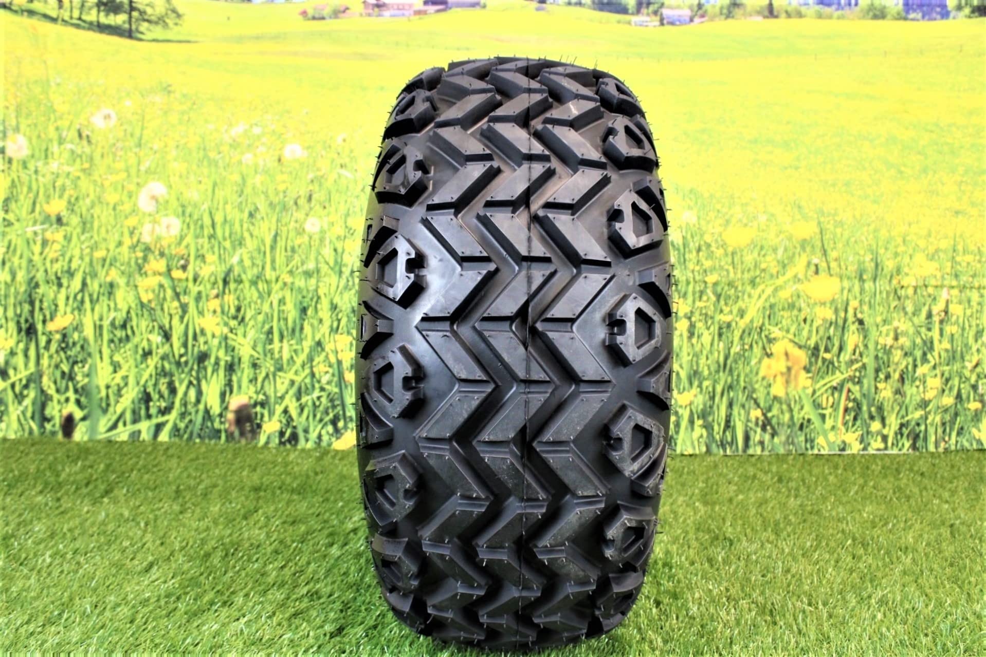 22.5x10.00-8 Front Wheel and Tire Assembly Perfectly Replaces John Deere Gator Parts AM143568 and M118820 (Set of 2) - Image 2