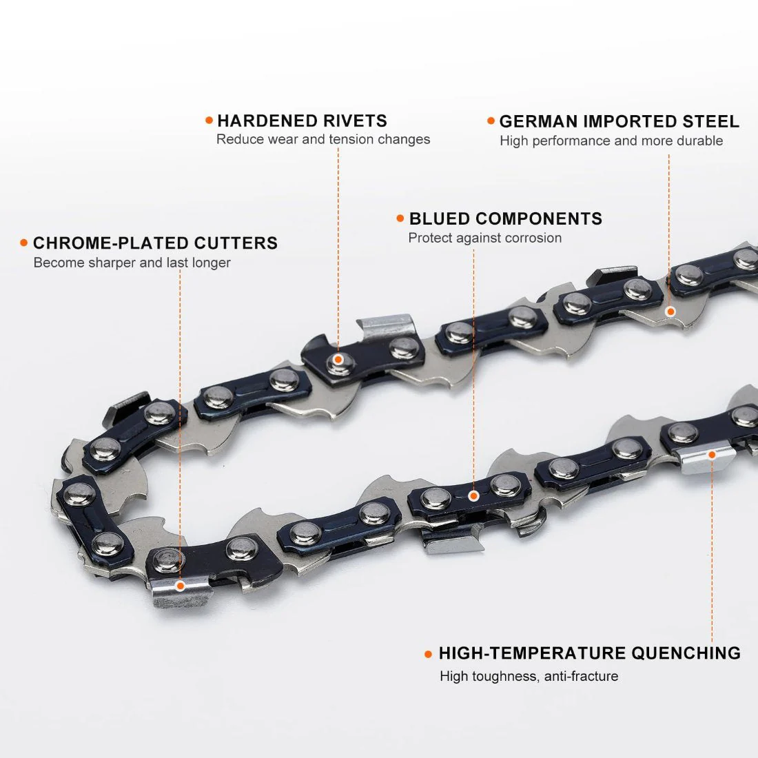 3-Pack 18 Inch Full Chisel MS250 Chain .325 Pitch .063 Guage 68 DL For Stihl MS 250 MS251C MS230 MS210 MS231 MS251 Chainsaw # 22LPX068G - Image 8