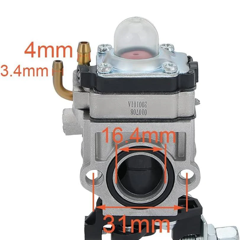 300486 Carburetor for Earthquake E43 E43CE Auger MC43 MC43CE MC43E MD43 Tiller Cultivator WE43 WE43E Edger # A200774 A201112 WYK-74 15mm Intake - Image 8