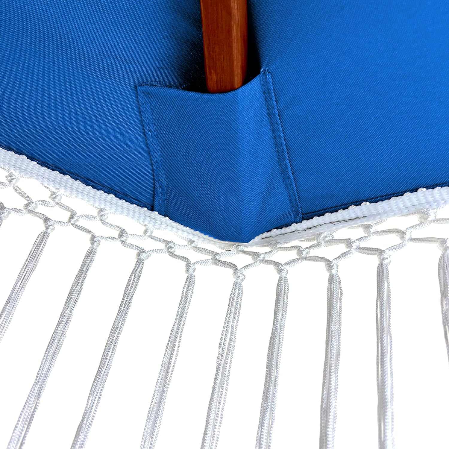 9ft 8 Ribs Replacement Umbrella Canopy w/ Tassels in Capri Blue (Canopy Only) - Image 9