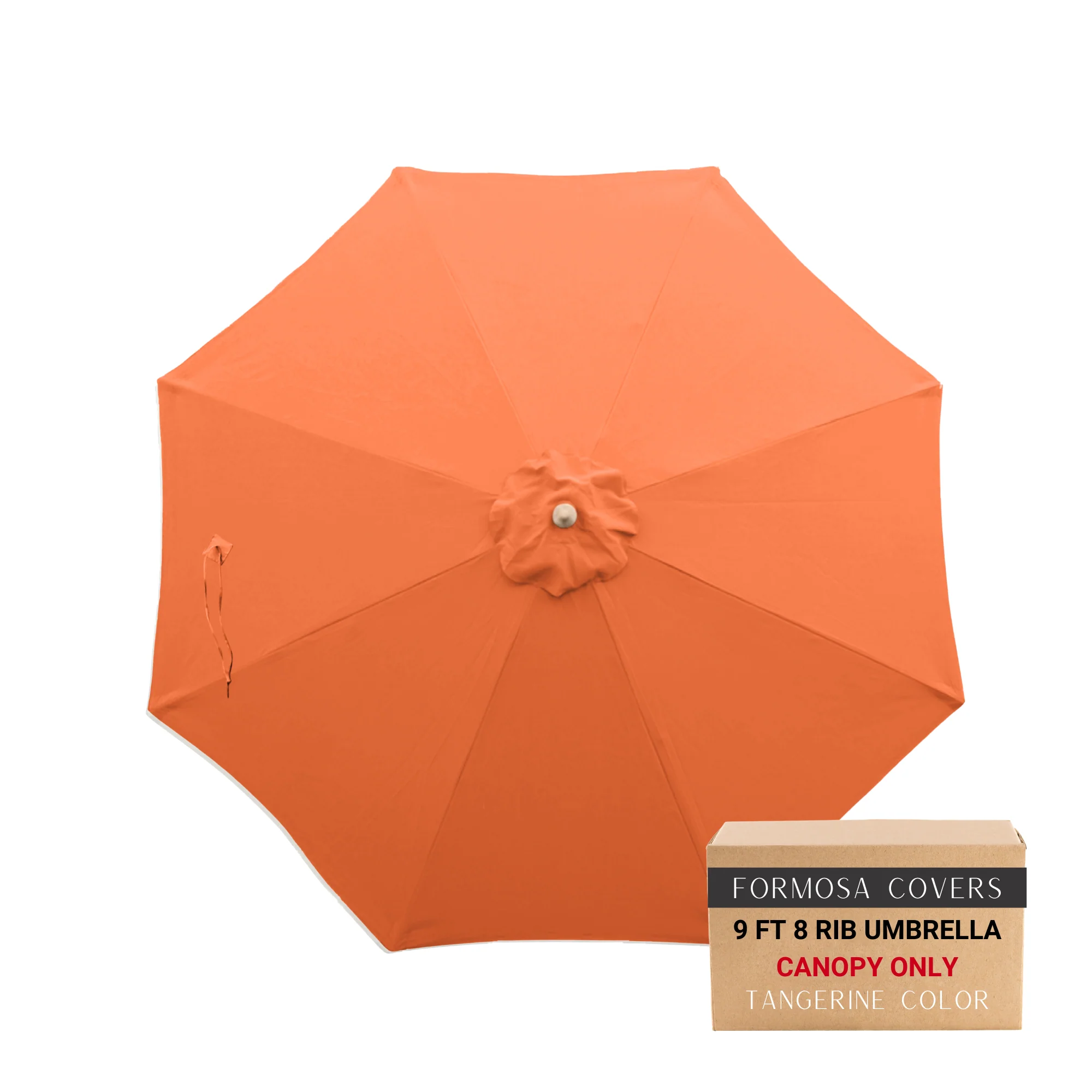 9ft Market Patio Umbrella 8 Rib Replacement Canopy Tangerine