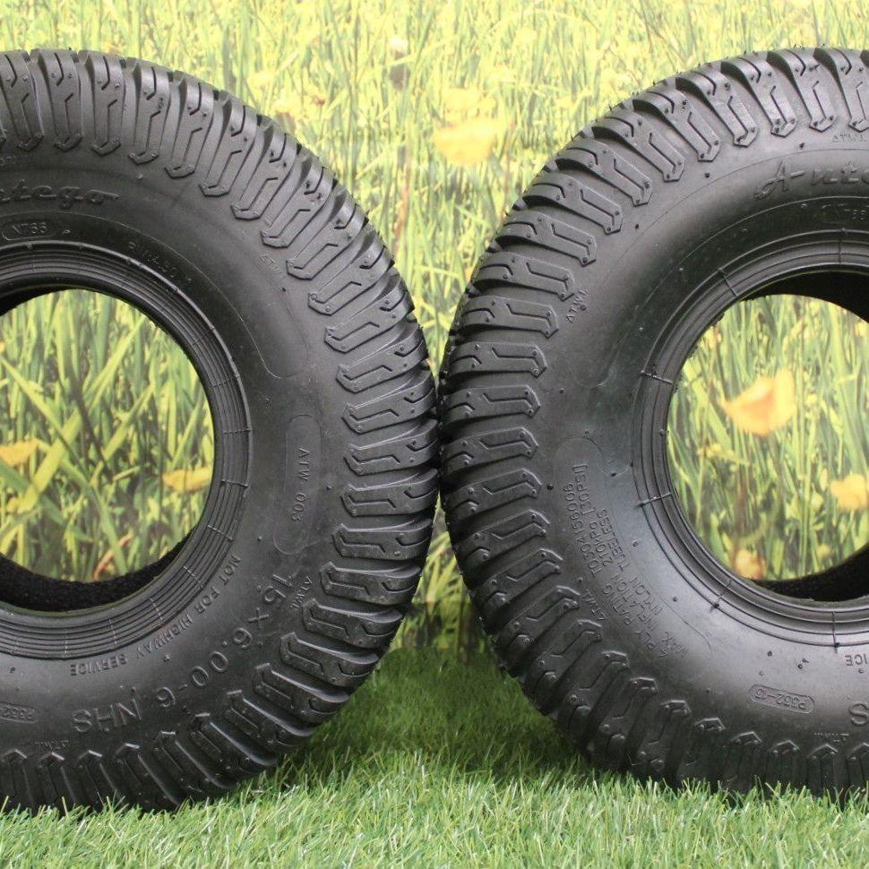 Antego Tire 15x6.00-6 4 PLY Turf Tires for Lawn & Garden (Qty: 1) - Image 2