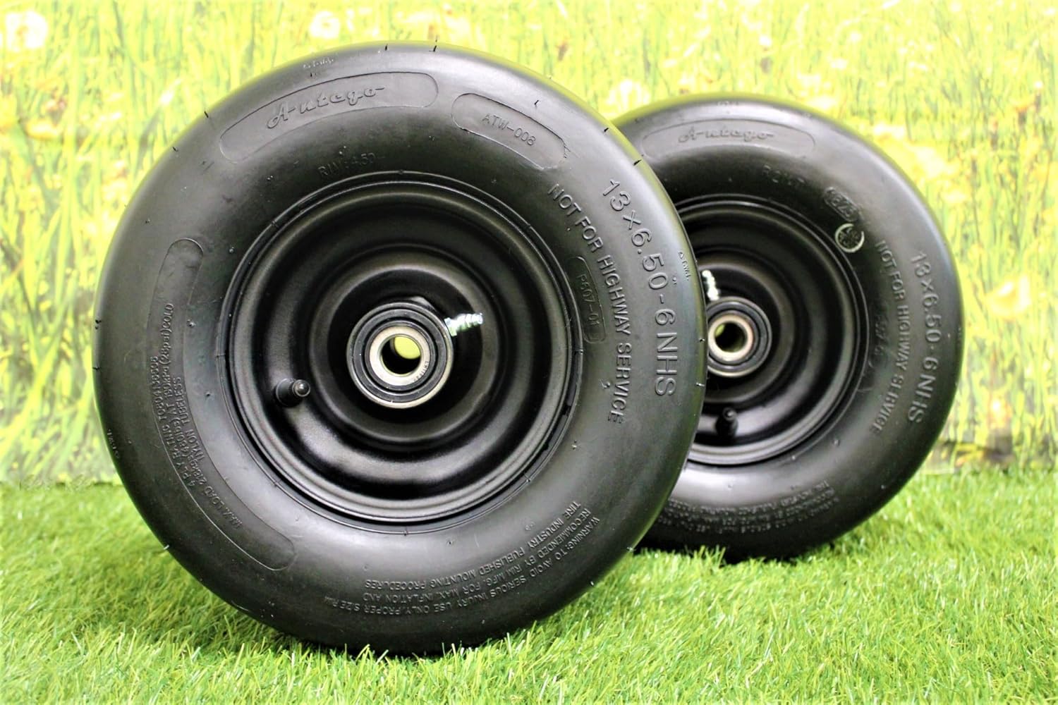 Antego Tire & Wheels - OEM Match Replacement for Scag 486294 13x650-6 Tire Wheel Assembly (Set of 2) | Fits Scag Patriot 52" & 61" - Image 2