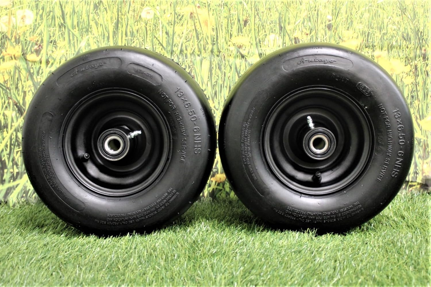Antego Tire & Wheels - OEM Match Replacement for Scag 486294 13x650-6 Tire Wheel Assembly (Set of 4) | Fits Scag Patriot 52" & 61" - Image 2