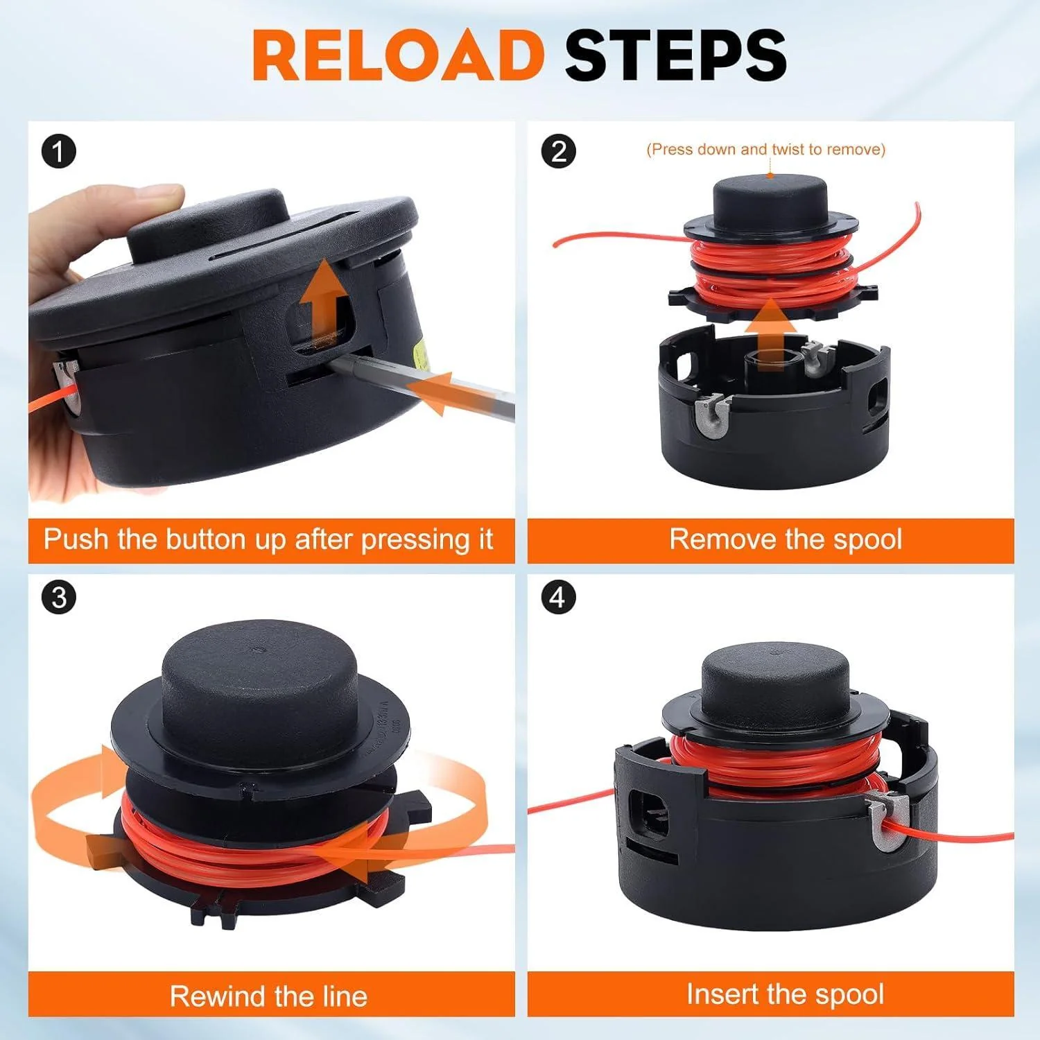 AutoCut 25-2 Trimmer Head for Stihl FS55 FS55R FS 55 R FS56 FS65 FS66 FS74 FS76 FS85RT FS86 FS90 FS90R Trimmer #4002-710-2168 4002-710-2191 - Image 5