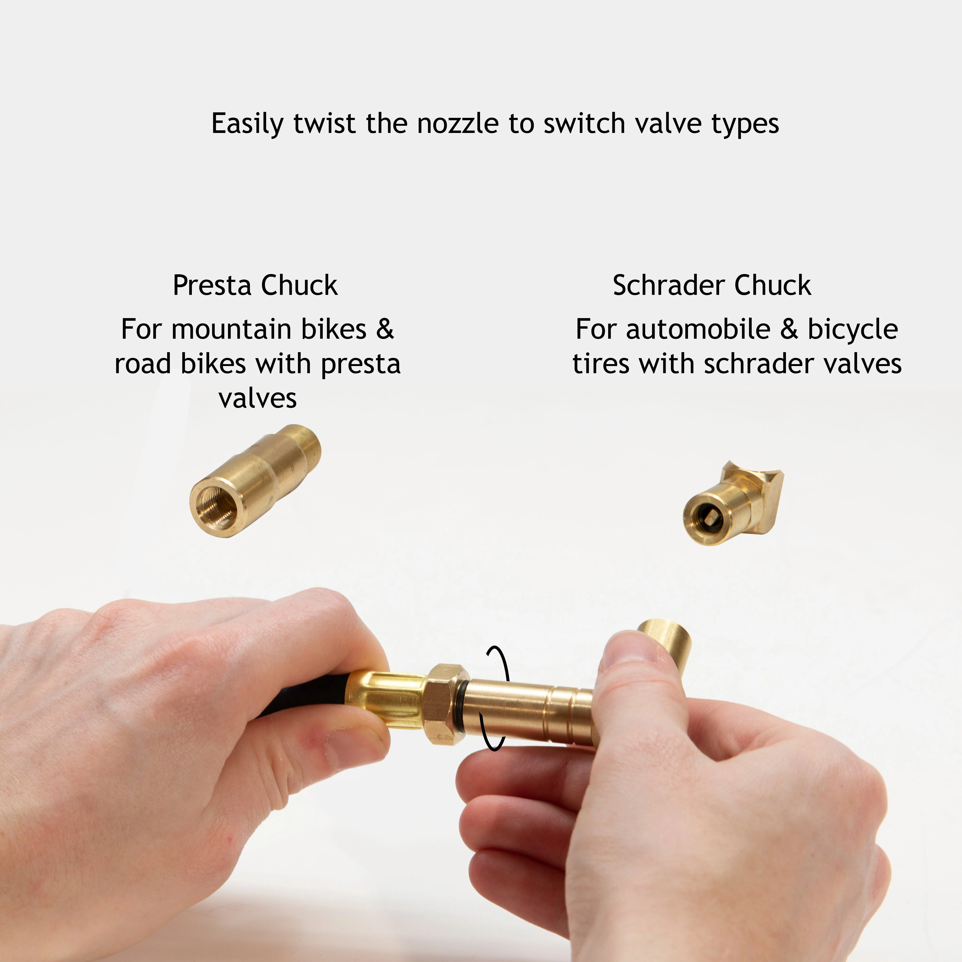 BikePro™ Presta Tire Pressure Gauge - 160 PSI | Presta & Schrader (Hybrid/Road Bikes) - Image 2