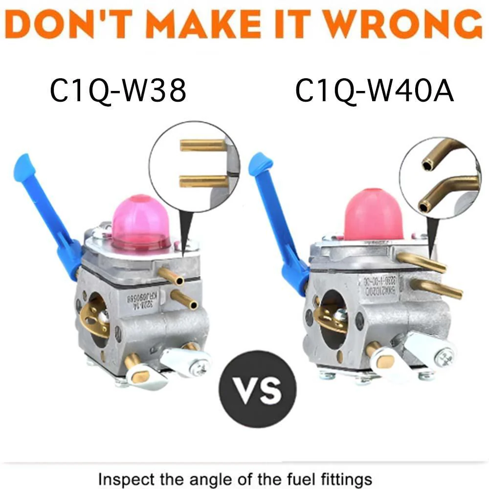 C1Q-W38 Carburetor Kit For Husqvarna 28cc 128L 128LD 128LDX 128RJ 125L 125R 125LDX Weed Trimmer Replace 545081848 545081850 With Adjusting Tool - Image 2