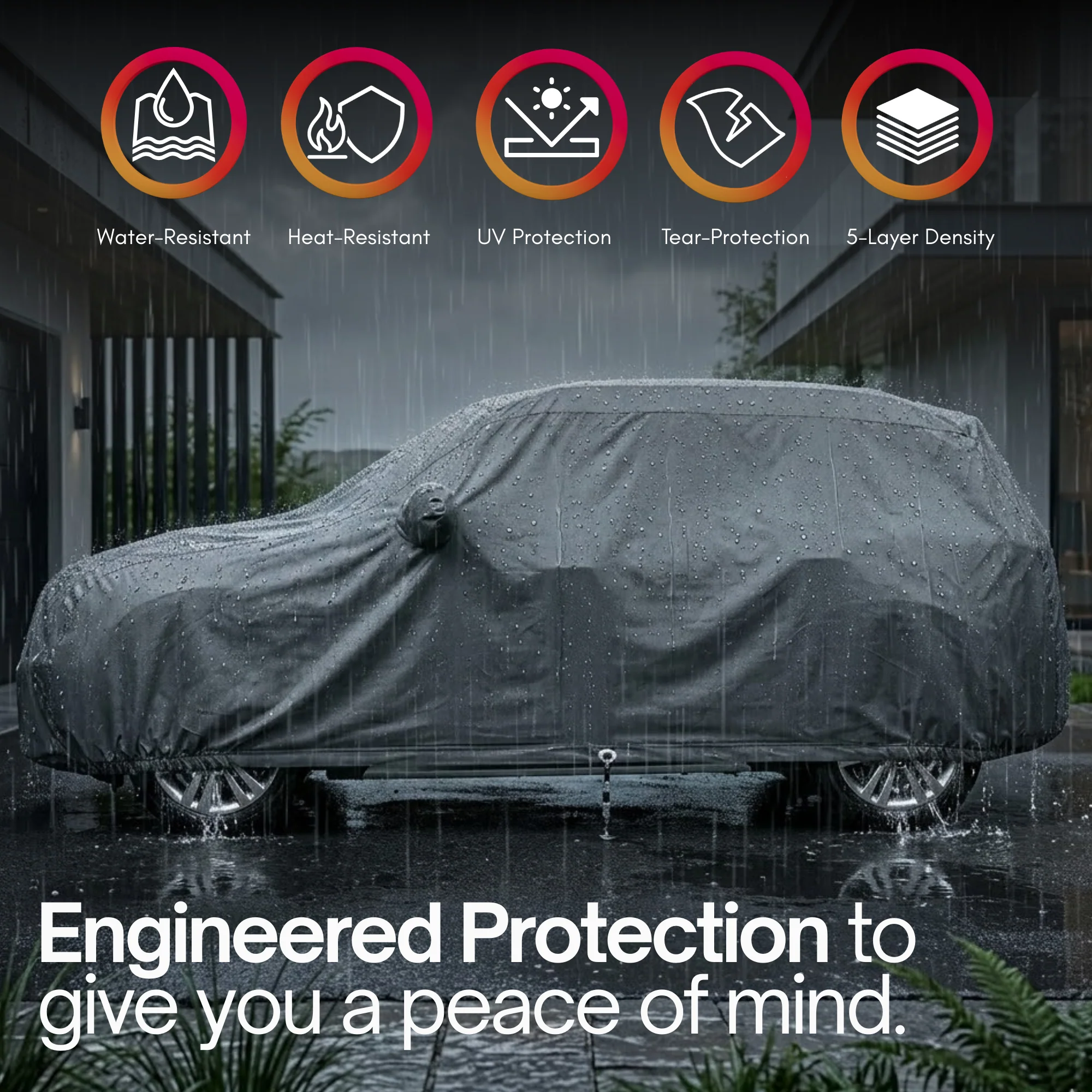 Car Cover for Mini Cooper Countryman and Clubman 177"L x 70"W x 54.5"H - Image 5