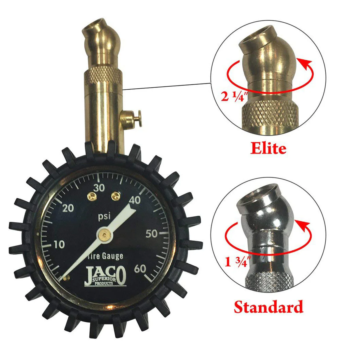 Elite® Tire Pressure Gauge - 60 PSI - Image 3