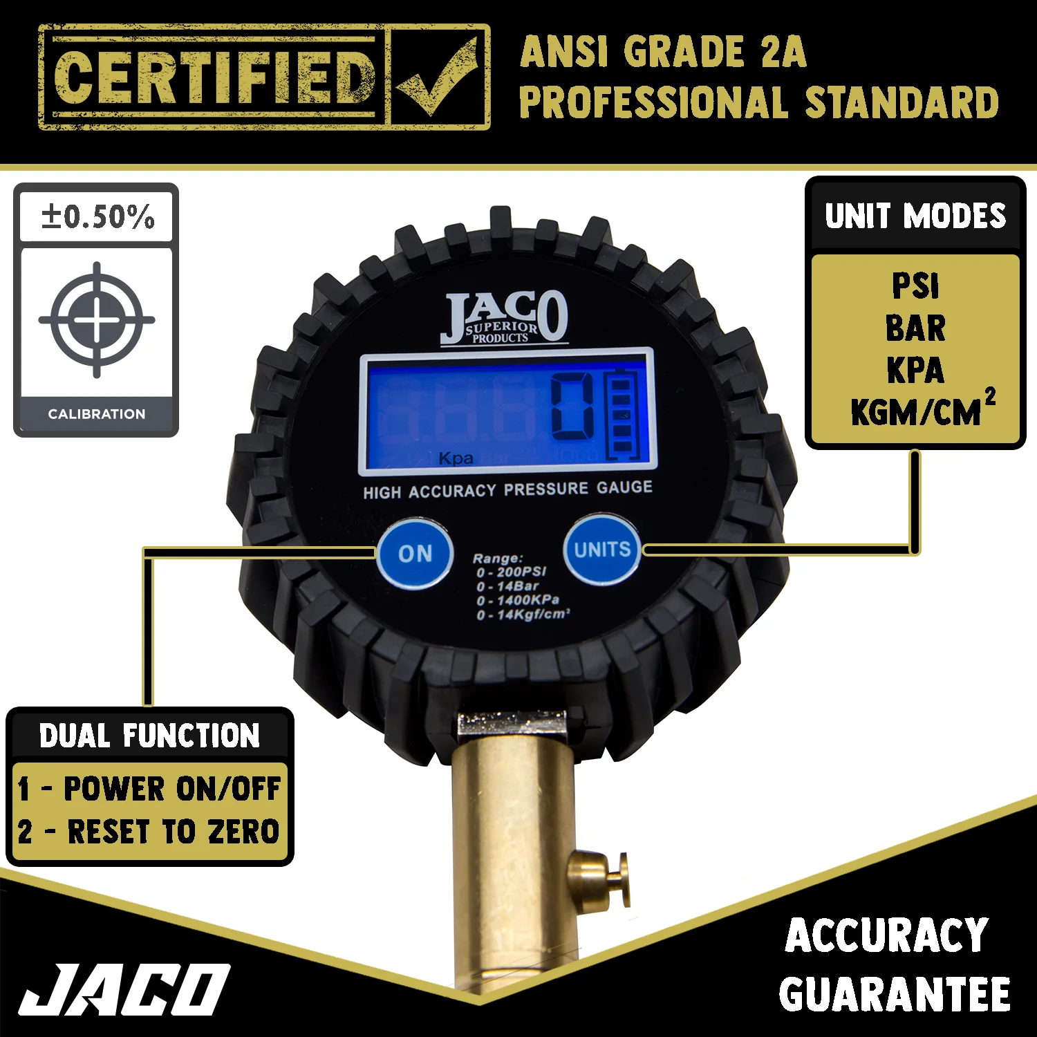 ElitePro™ Digital Tire Pressure Gauge - Professional Accuracy - 200 PSI - Image 6