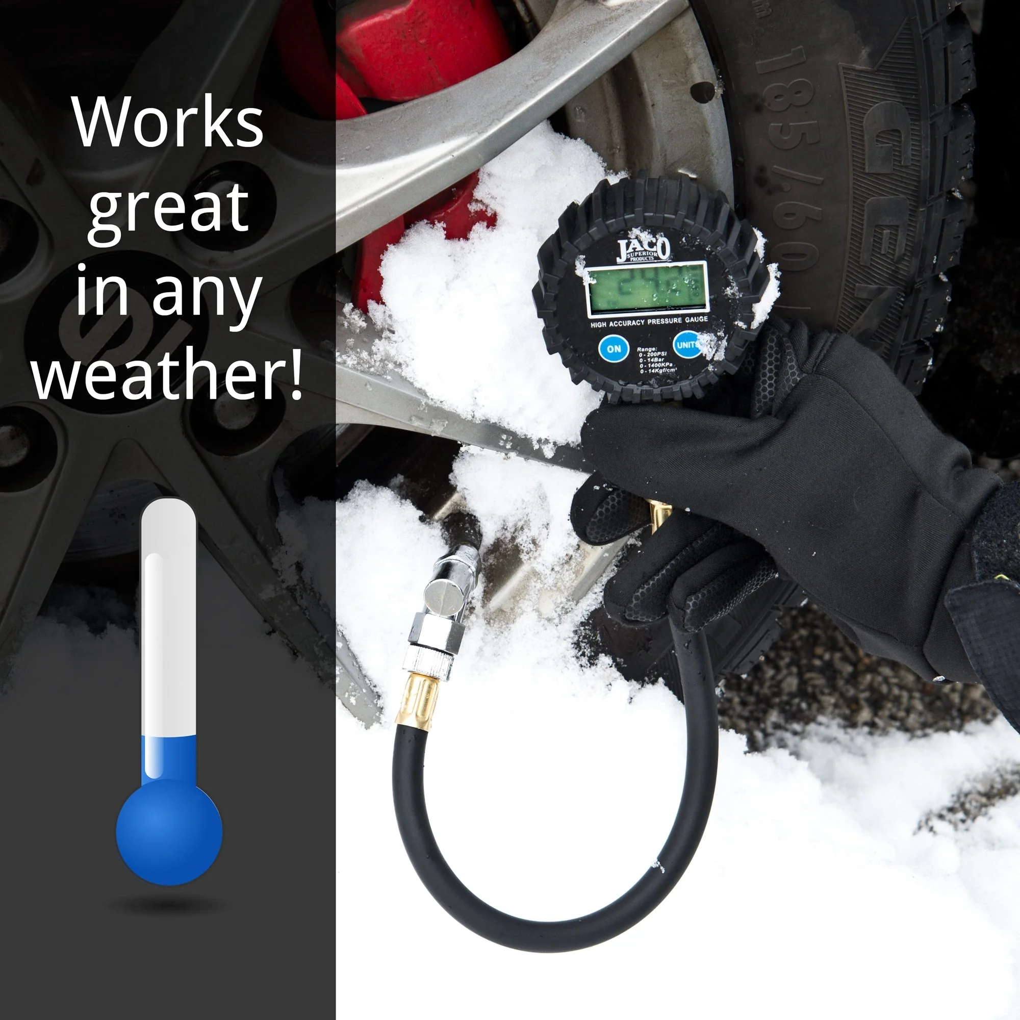 ElitePro™ Digital Tire Pressure Gauge - Professional Accuracy - 200 PSI - Image 8