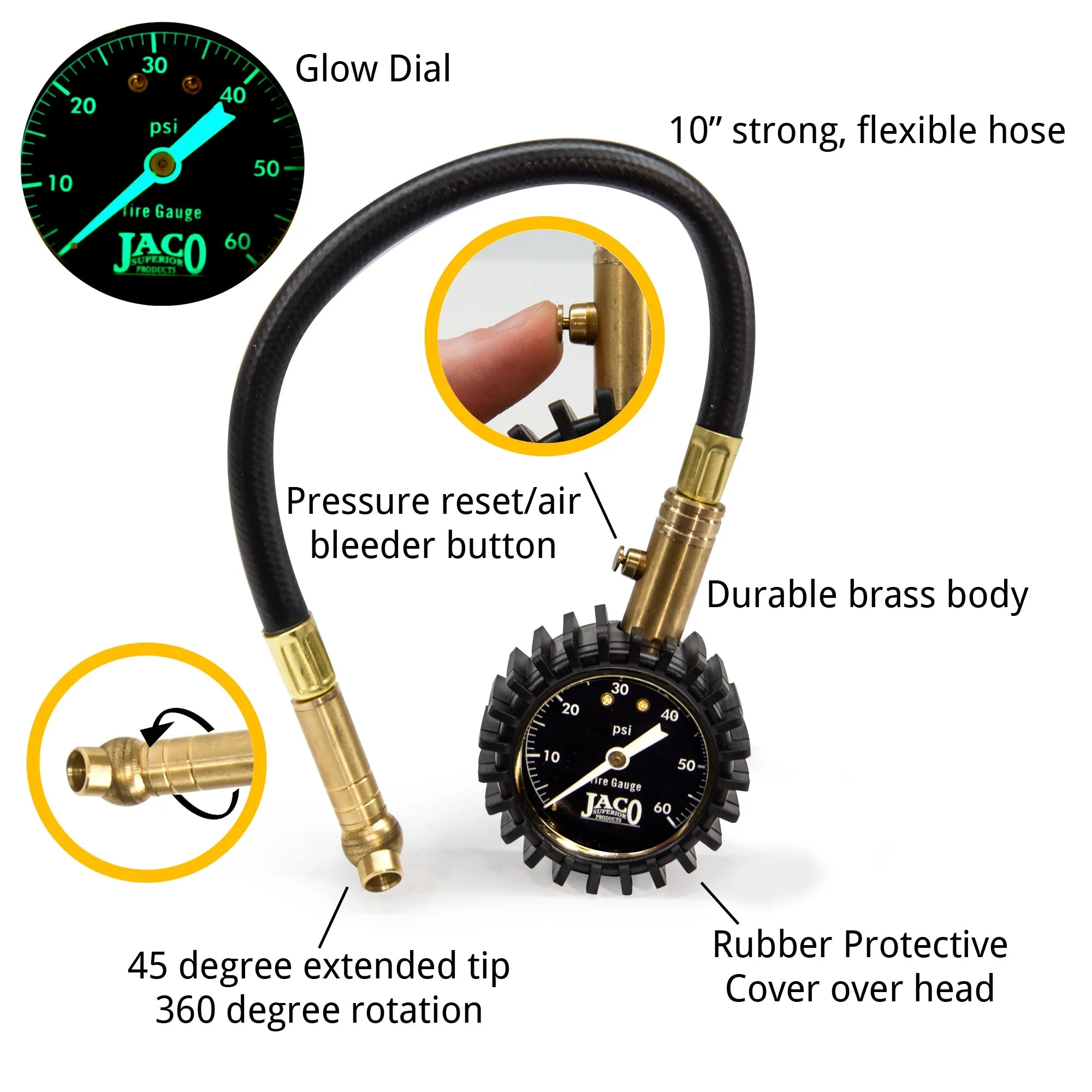 ElitePro™ Tire Pressure Gauge - 60 PSI - Image 2
