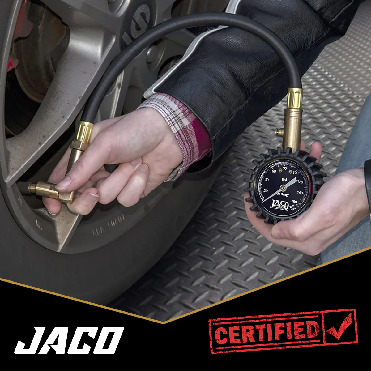 EliteProPlus™ Tire Pressure Gauge with Dually Air Chuck - 160 PSI - Image 4