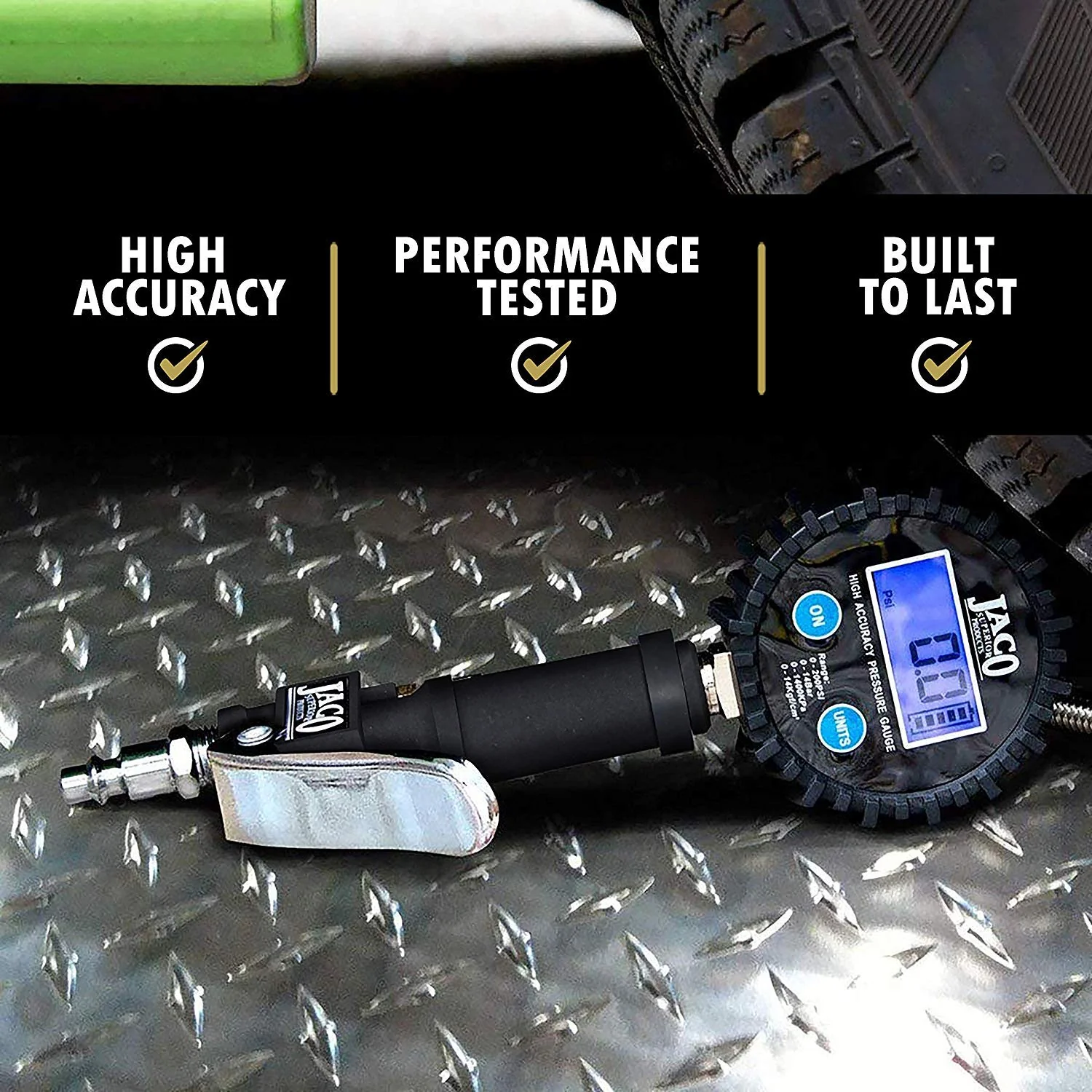 FlowPro® Digital Tire Inflator with Pressure Gauge - 200 PSI - Image 7