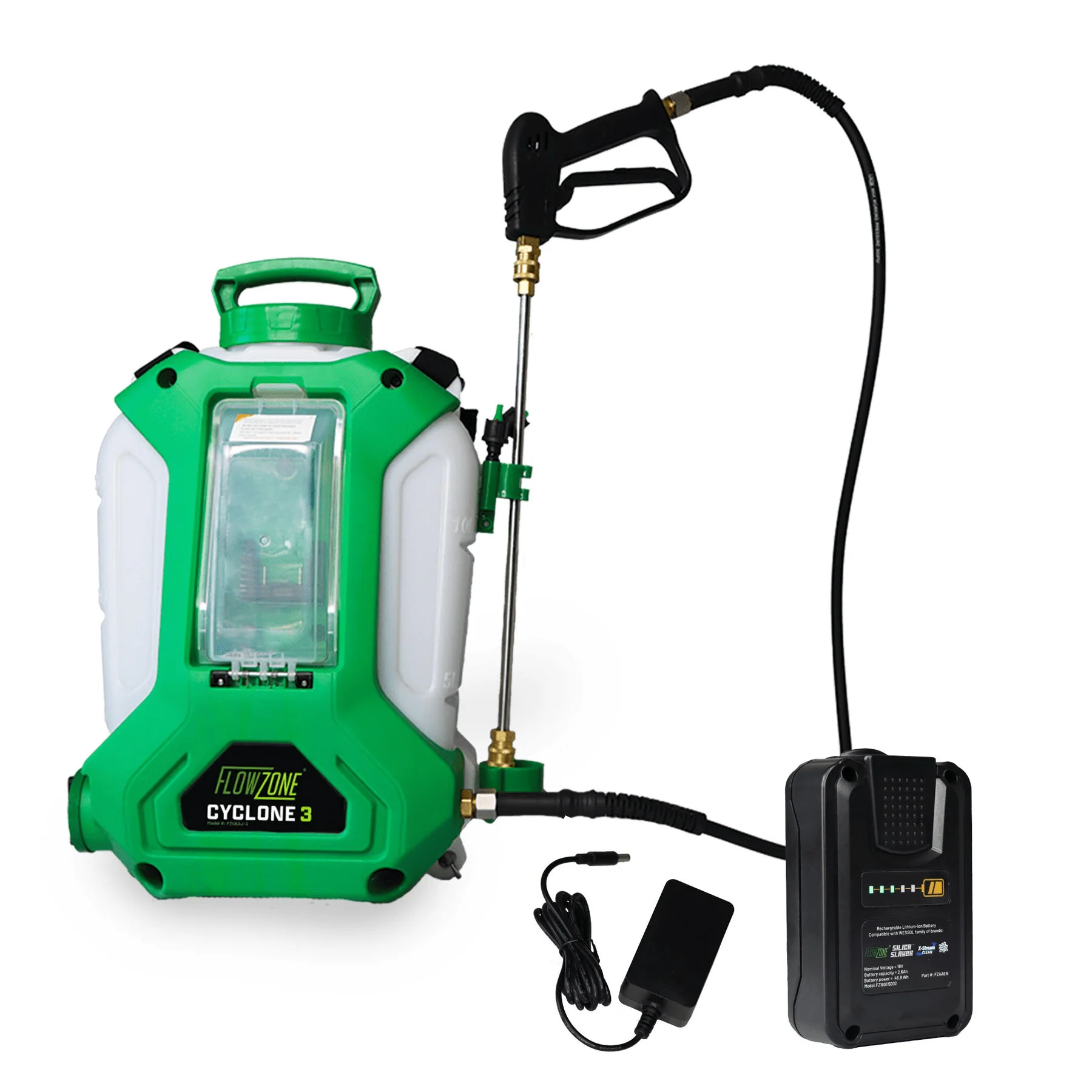 FlowZone Backpack Sprayer - Cyclone 3 Battery Operated - Image 3
