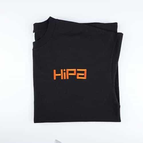 Free Hipa Black T-Shirt, Cotton Crewneck Tee, Breathable (L, XL, XXL, XXXL) - Image 2