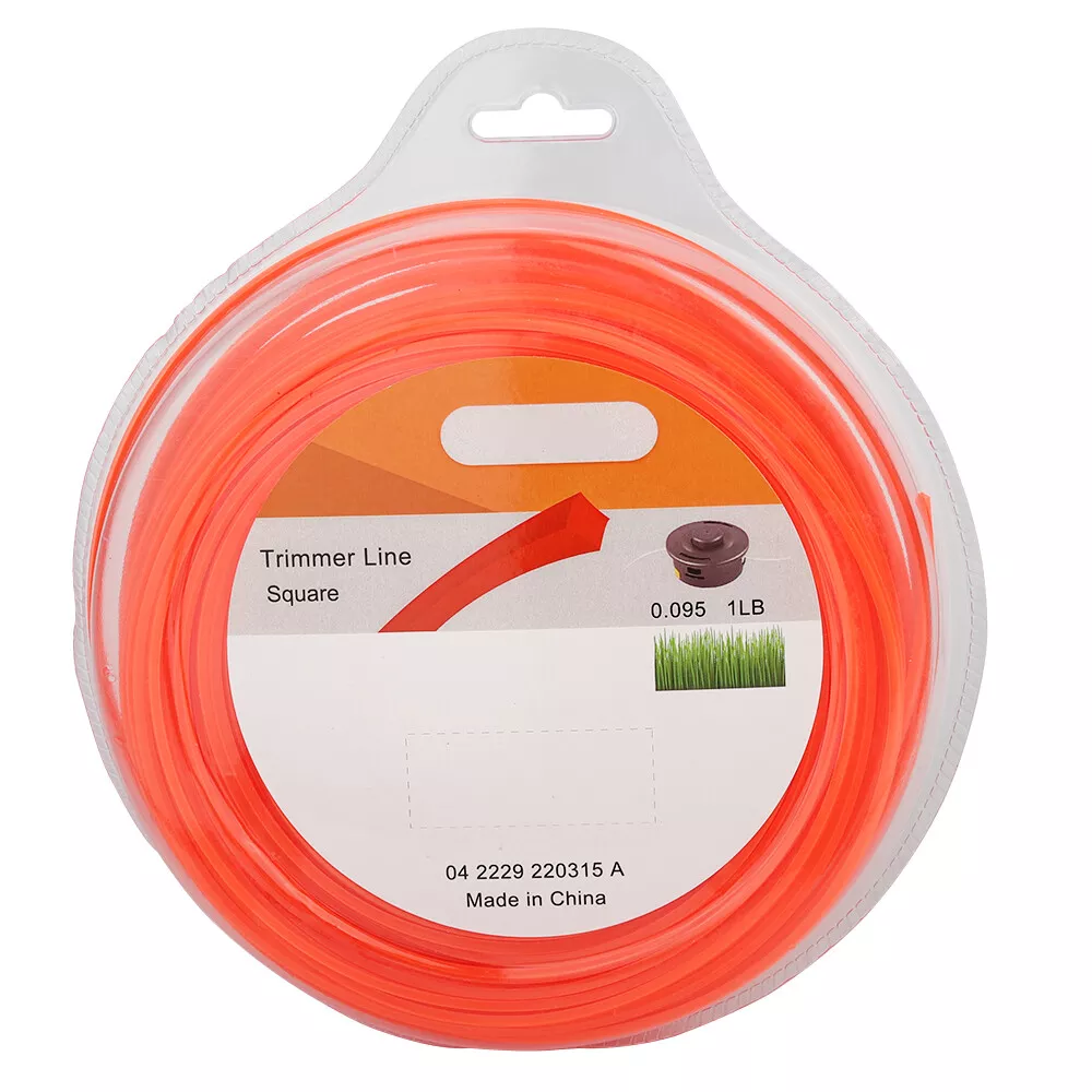 Gauge Weed Eater Orange 2.4 mm/.095" Square String Trimmer Line 255.84 feet - Image 3