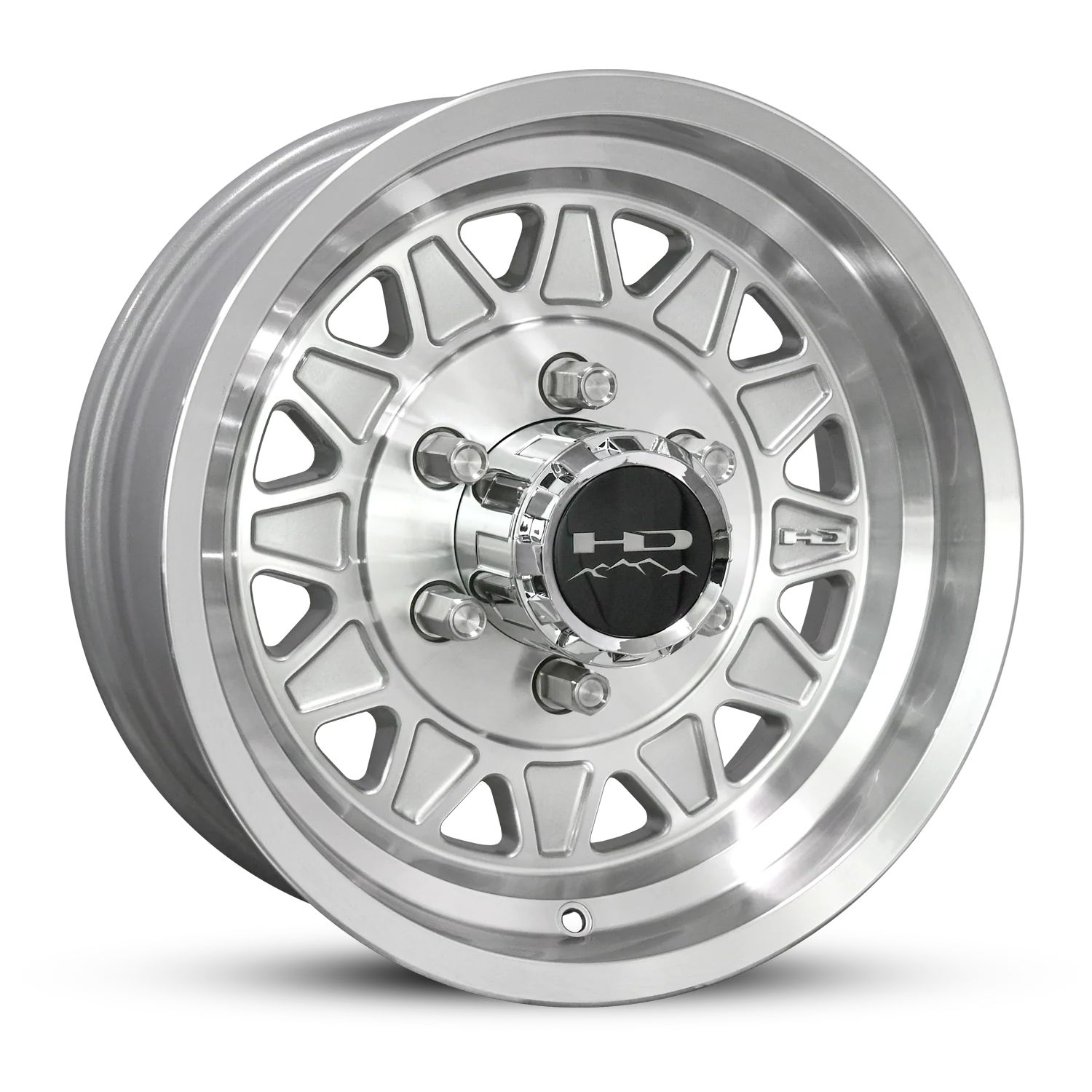 HD Trailer HDT Cast 15x6 +0 5x114.3mm 83mm Gloss Silver/Machined Face