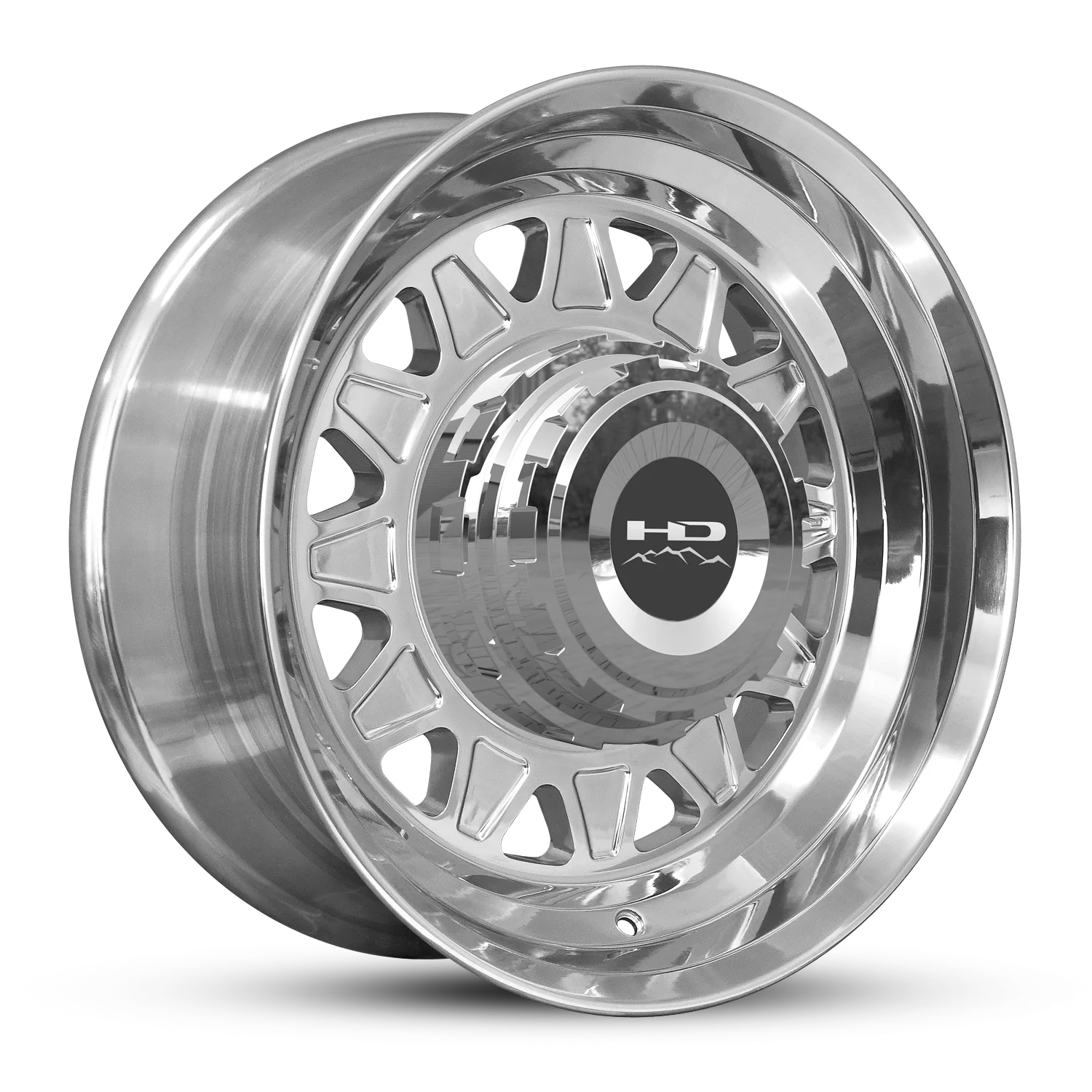 HD Trailer HDT Forged 17.5x6.75 +0 8x165mm 121.2mm Full Polish - Image 2