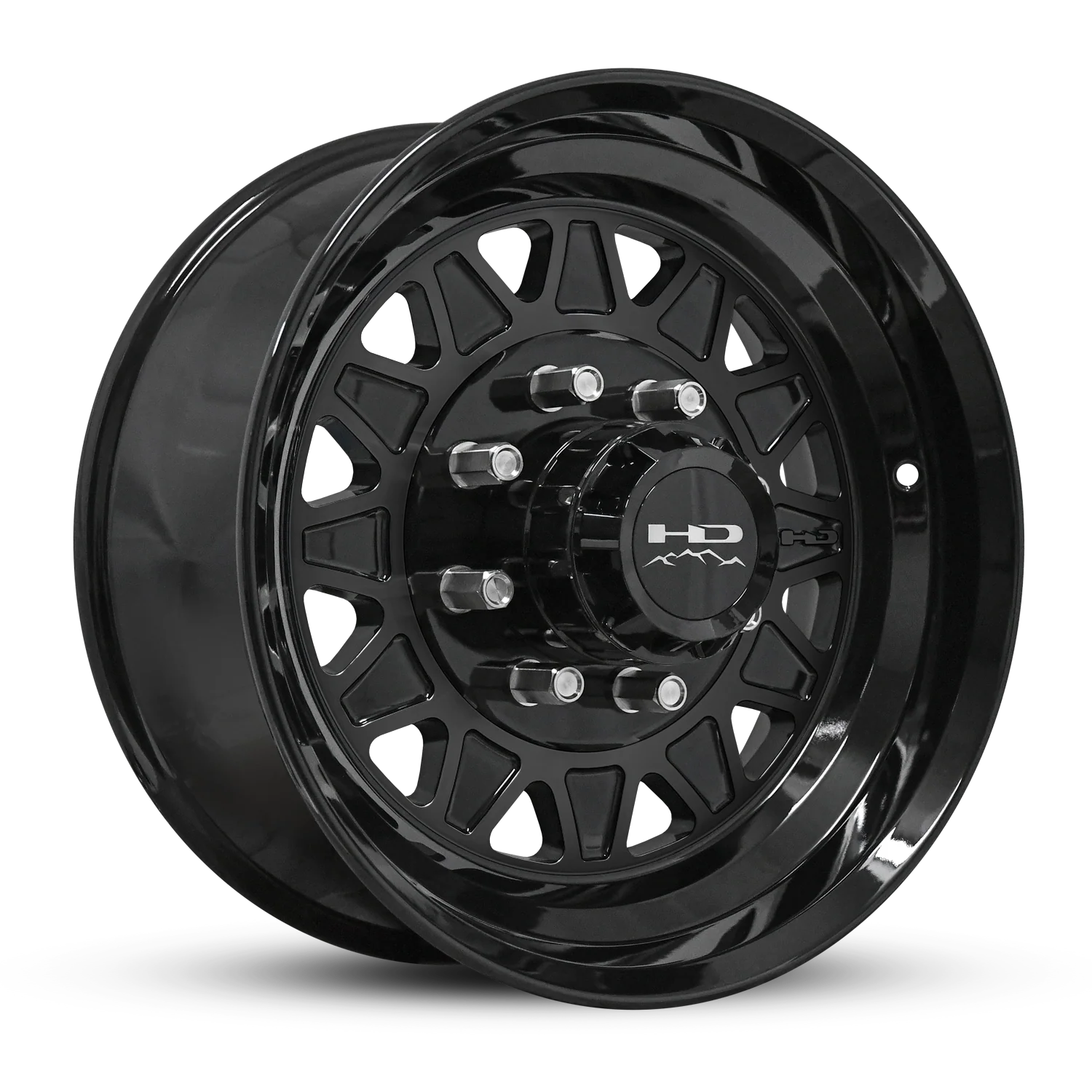 HD Trailer HDT Forged 17.5x6.75 +0 8x165mm 128.6mm Gloss Black