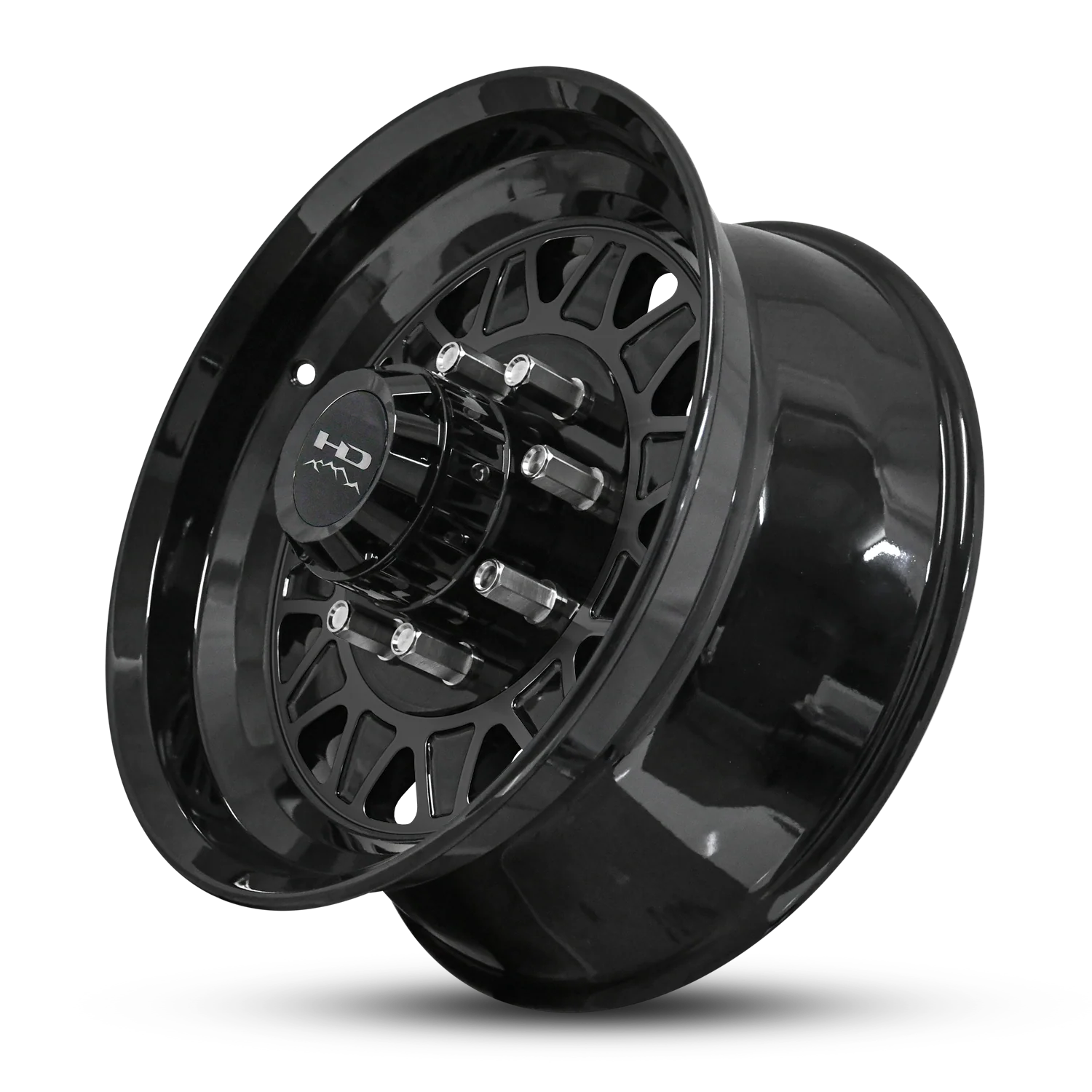 HD Trailer HDT Forged 17.5x6.75 +0 8x165mm 128.6mm Gloss Black - Image 2