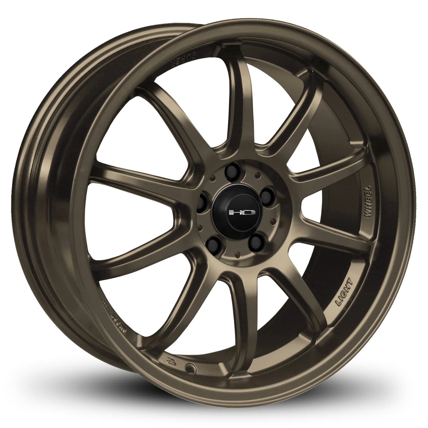 HD Wheels Clutch 18x9 +25 5x114.3mm 73.1mm Satin Bronze