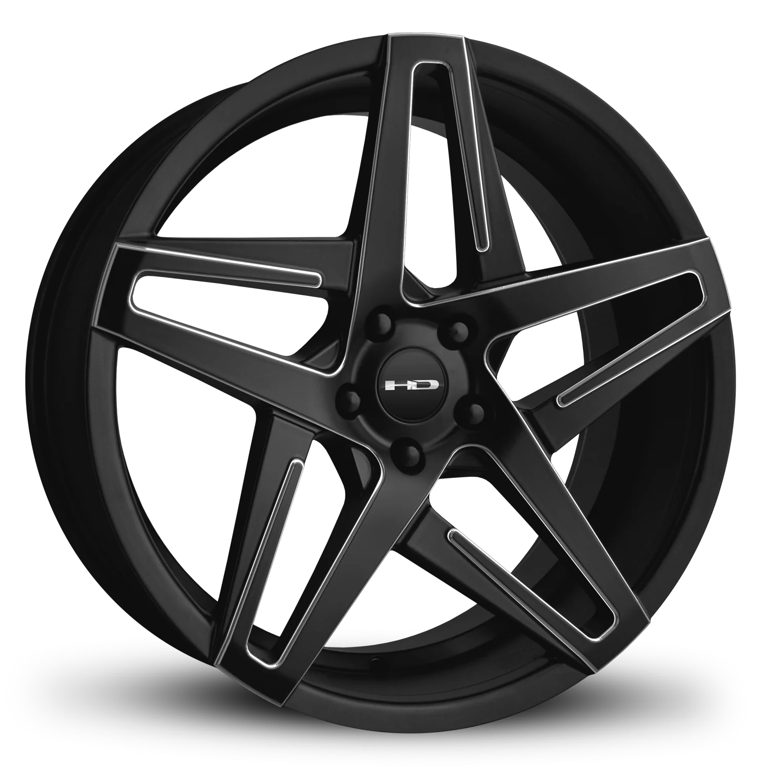 HD Wheels Hairpin 18x8 +35 5x114.3mm 73.1mm Satin Black/Milled Edge