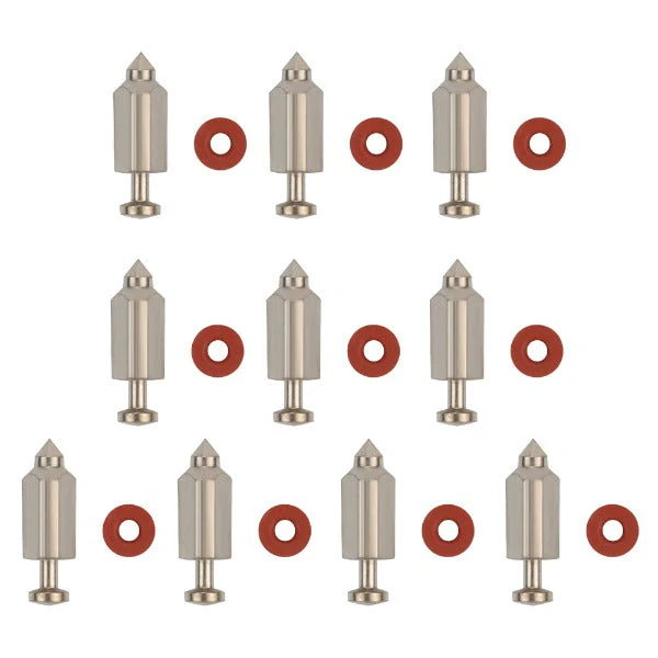 Hipa (12 Pack) 398188 kit Needle Seat Carburetor Float Valve Needle Seat Kit Replacement For Briggs and Stratton 281144 - Image 2