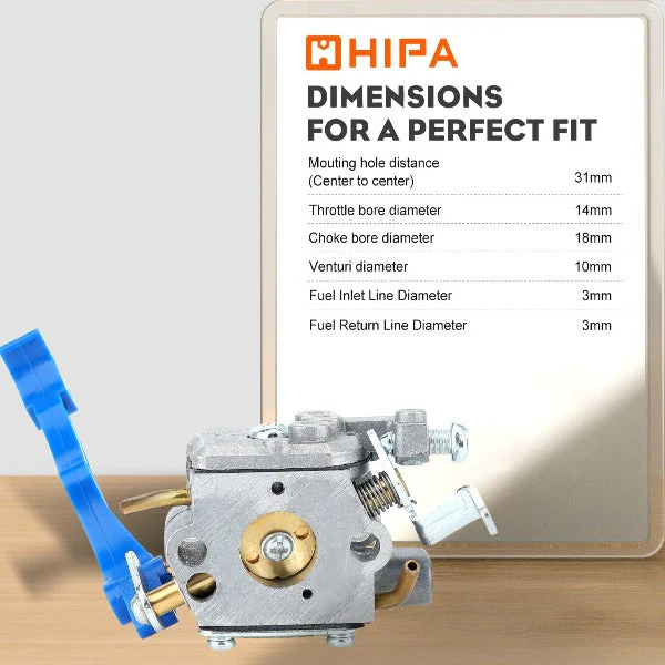 Hipa 125B Carburetor Kit for Husqvarna 125BVX 125BX Leaf Blower Parts 28CC 170-MPH 470-CFM Replace 545081811 545112101 581798001 - Image 9
