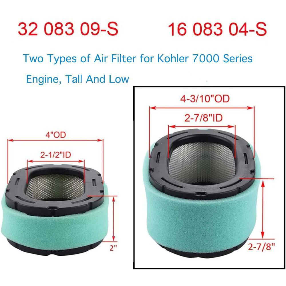Hipa 16-083-04-S Air Oil Filter Tune Up Kit For Kohler 7000 Series KT715 KT725 KT730 KT735 KT740 20-26HP Engine Lawn Mower - Image 4