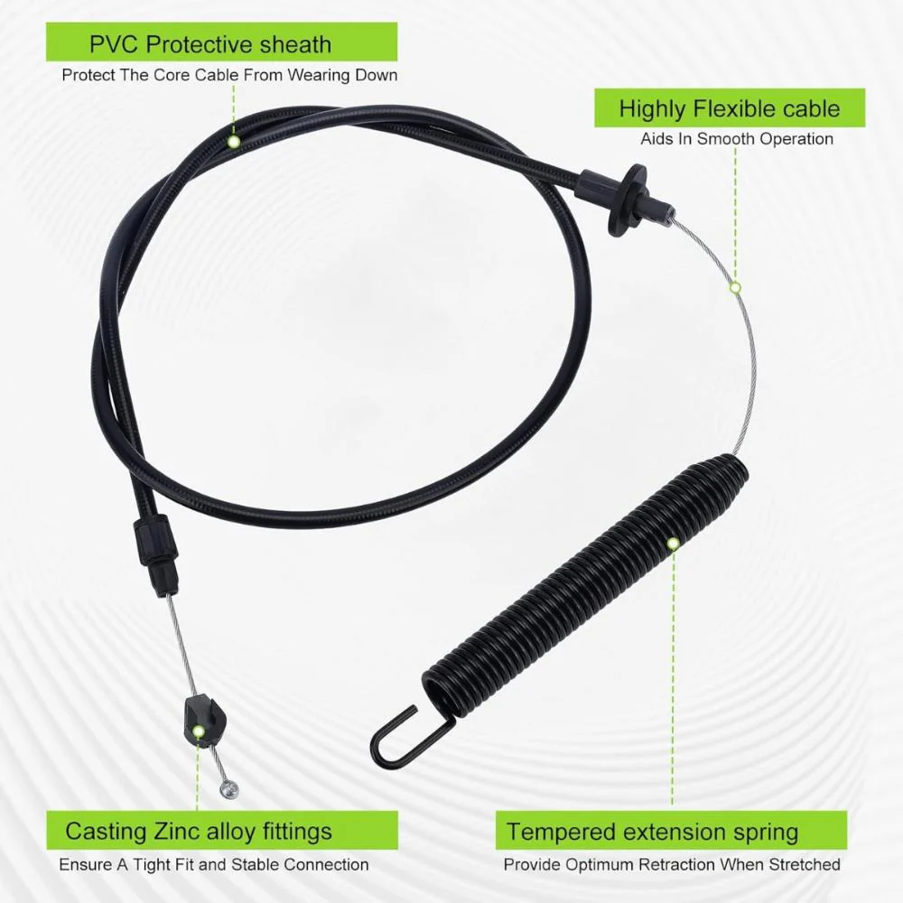 Hipa 532169676 Deck Clutch Cable for Craftsman 917270750 Lawn Tractor Husqvarna LT1000 LT2000 LT16542 42 inch Riding Lawn Mower Replaces 169676 175067 - Image 5