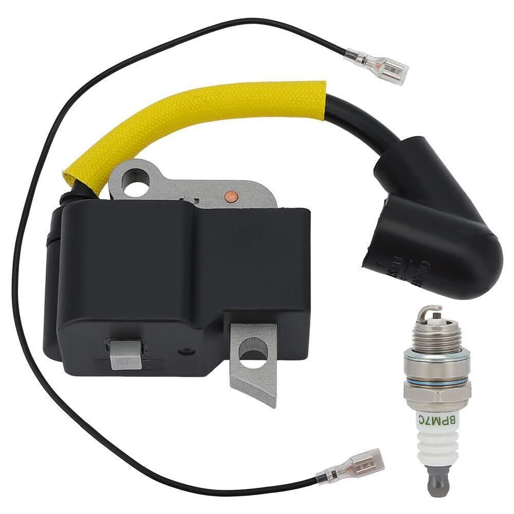 Hipa 537380901 Ignition Coil for Husqvarna 227 232 240 225HBV 235P 225L 225LD 225R 225RD 225RJ String Trimmer with BPMR7A Spark Plug - Image 2