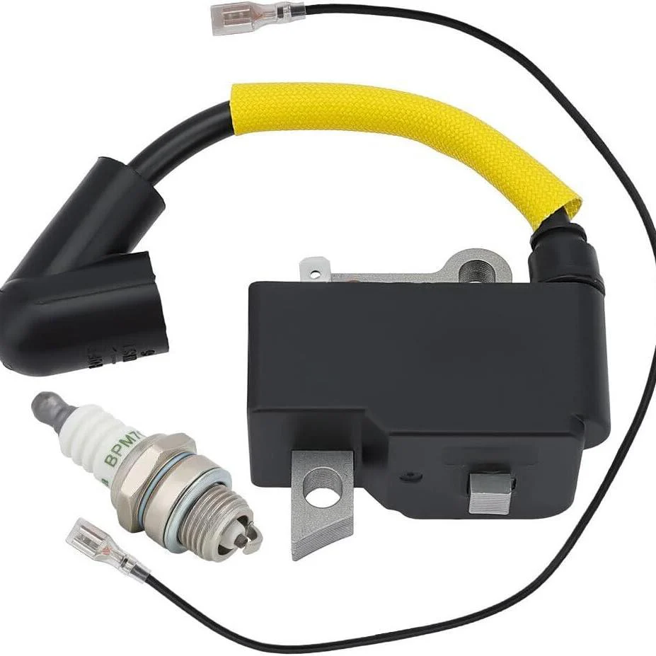 Hipa 537380901 Ignition Coil for Husqvarna 227 232 240 225HBV 235P 225L 225LD 225R 225RD 225RJ String Trimmer with BPMR7A Spark Plug - Image 3