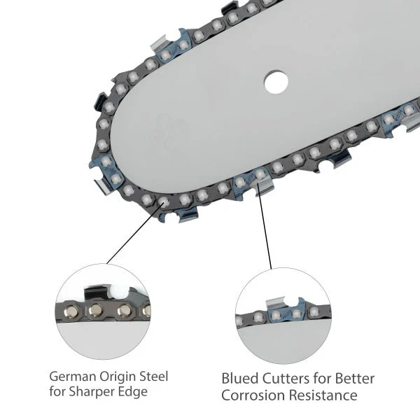 Hipa 8 Inch Chain 3/8 LP .043 34DL For R34 Worx WG310 Ryobi RY43160 Oregon PS250 Black Decker NPP2018 Poulan PR28PS Remington RM2599 Pole Saw #90PX034G - Image 3