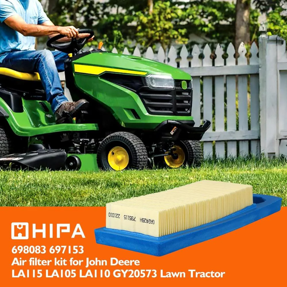 Hipa Air Filter Cleaner For John Deere LA100 LA105 LA110 LA115 X110 Z225 Mower Briggs & Stratton 594593 698083 697634 791858 697153 795115 GY20573 - Image 6