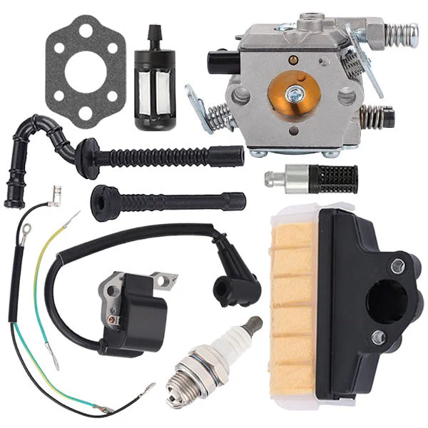 Hipa Carburetor Tune Up Kit For Stihl MS250 MS210 MS230 Wood Boss Chainsaw Replaces Walbro WT-215 Carb 1123 160 1650 Air Filter Ignition Coil - Image 2